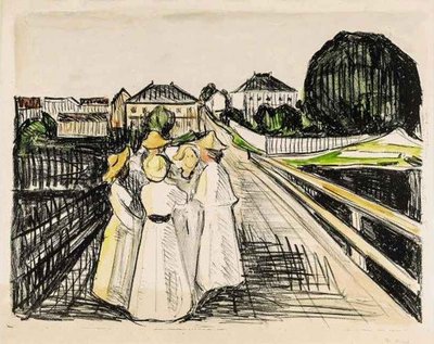 Sul ponte da Edvard Munch